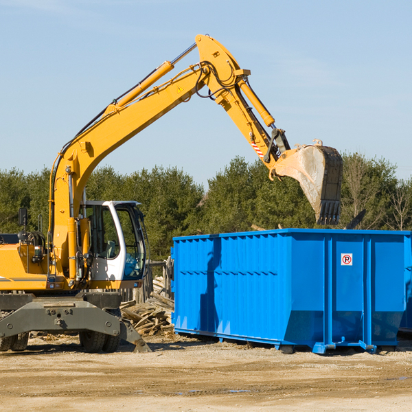 can i choose the location where the residential dumpster will be placed in Bivins Texas